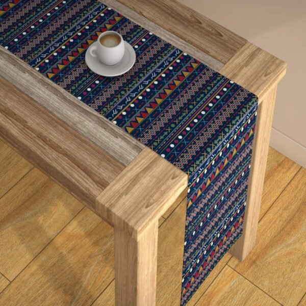 AEROHAVEN™ Abstract Multicolour HD Digital Premium Modern 4 Seater Table Runner Cloth - TR-04 - (Mulitcolor, 13 x 60 Inch)