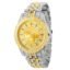 ALNA-TURA Stylish Men's Gold and Silver Watch for Mens & Boys with Diamond Accents Elegant Design Watch for Men with Crystal and Metal Stra, Analog Modern Cassual & Formal Boys Watches