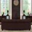 AMATA Eagle Solid Wood 2 Seater Ottoman/poffe Brown Suede Velvet Fabric Perfect for Home Living Office Room and Guests (Brown 3, 2 Seater)(3 Year Warranty)