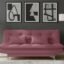 AMATA Eagle Solid Wood 3 Seater Sofa Cum Bed Move Suede Velvet Fabric with Two Cushions Perfect for Home Living Office Room and Guests (Move, Medium)(3 Year Warranty)
