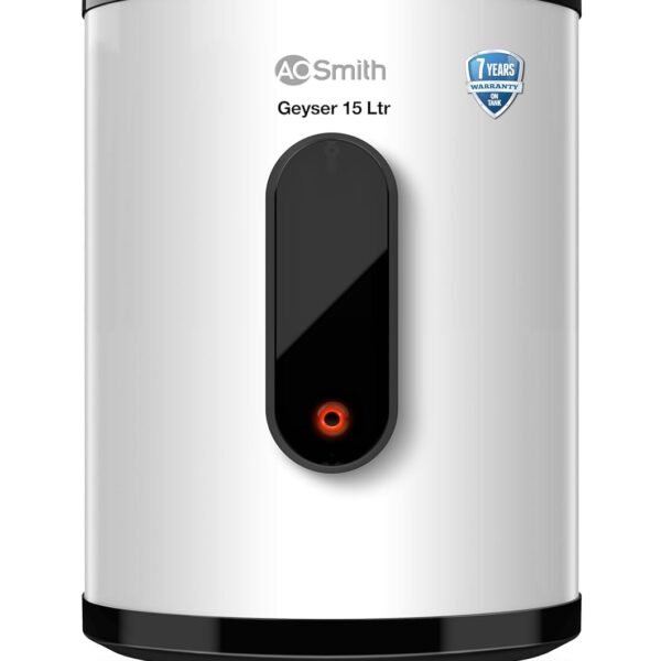 AO Smith Geyser VAS PLUS 15 Litre | 5 Star BEE Rating | Powerful 2KW Water Geyser for Bathroom | 2X Corrosion Resistant | Storage Water Heater | Warranty: 7Yr Tank, 3Yr Heating Element, 2Yr Overall