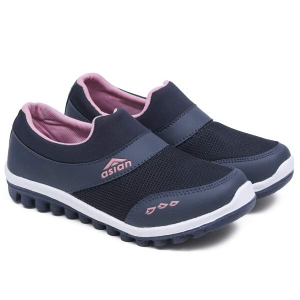 ASIAN Women Pull On Running Shoes