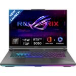 ASUS ROG Strix G16, AMD Ryzen 9 8940HX, RTX 5050-8GB,16GB RAM,1TB SSD,FHD+,16",165Hz,90Whr,Windows 11,M365 Basic (1Year)*,Office Home 2024,Eclipse Gray,2.5 Kg, G614PH-RV033WS, Gaming Laptop