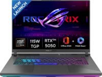 ASUS ROG Strix G16, AMD Ryzen 9 8940HX, RTX 5050-8GB,16GB RAM,1TB SSD,FHD+,16",165Hz,90Whr,Windows 11,M365 Basic (1Year)*,Office Home 2024,Eclipse Gray,2.5 Kg, G614PH-RV033WS, Gaming Laptop