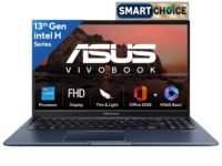 ASUS Vivobook 15, Smartchoice,Intel Core i5 13th Gen 13420H,16GB RAM, 512GB SSD, FHD 15.6",Windows 11, Office Home 2024, Quiet Blue, 1.70 kg, X1502VA-BQ836WS,Intel UHD iGPU, M365 Basic (1Year)* Laptop
