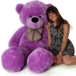 AVSHUB Soft Toy Teddy Bear 7 Feet for Girls Plush Stuffed Animals Soft Toys, Huggable Teddy Bear, Birthday Gift for Kids Boys, Girls, Wife, Girlfriend, Women, Valentine's Christmas Gift (Purple)