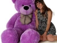 AVSHUB Soft Toy Teddy Bear 7 Feet for Girls Plush Stuffed Animals Soft Toys, Huggable Teddy Bear, Birthday Gift for Kids Boys, Girls, Wife, Girlfriend, Women, Valentine's Christmas Gift (Purple)