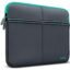 AirCase 6 Pocket Neoprene Laptop Sleeve for 13-15.6 Inch Laptops | Waterproof Laptop Cover Bag | Case with Charger & Accessory Pockets | All Brands & Chromebooks | Grey