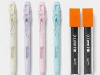 All new Practical Mechanical Pen Pencil 0.7mm with round shapped 360 degree rubber covered with cap + 2 Led Box with Pack of 4 Pen Pencils