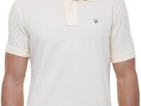 Allen Solly Men's Polo Shirts (Pack of 1), Beige, S
