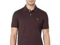 Allen Solly Men’s Polo T‑Shirt | Comfortable Rich Cotton Blend, Band Collar, Regular Fit | Stylish & Premium All Day Wear