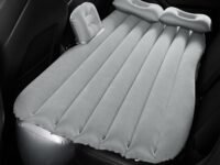 Amazon Basics Inflatable Car Air Mattress | Large | Grey | Quick Inflate, Durable PVC Travel & Camping Essential (Supports up to 300 kg)