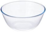 Amazon Brand - Solimo Borosilicate Glass Mix Bowl (3600 ML) | Transparent