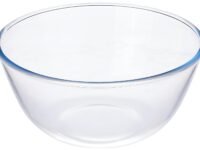 Amazon Brand - Solimo Borosilicate Glass Mix Bowl (3600 ML) | Transparent