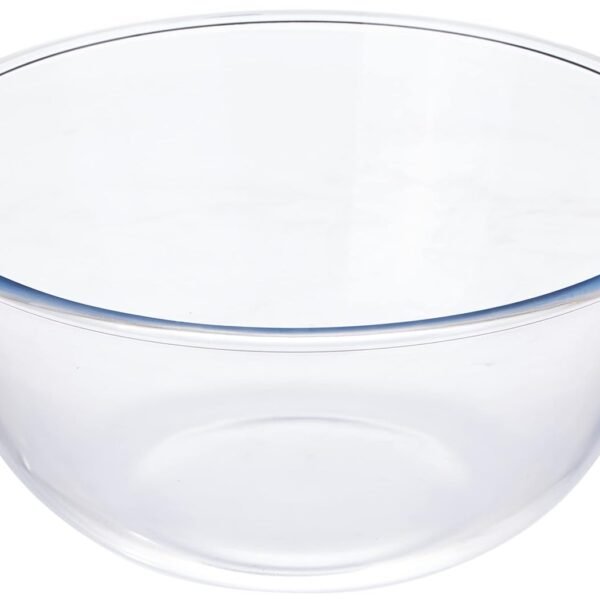 Amazon Brand - Solimo Borosilicate Glass Mix Bowl (3600 ML) | Transparent