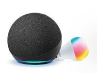 Amazon Echo (4th Gen, Black) Smart Home combo with Wipro 9W LED smart color bulb