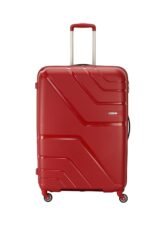 American Tourister Polypropylene 4 Wheels Trolley Bag for Travel | Upland Spinner 55 Cms Hardsided Small Cabin Luggage Bag | Suitcase for Travel | Trolley Bag for Travelling, Formula Red