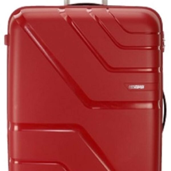 American Tourister Upland Polypropylene 55 Cms Small Deep Red Hardsided Check-in 4 Spinner Wheels Carry-On Luggage (Fr6 (0) 20 001)