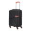 American Tourister Upland Sport 55 CM Small Carry-On Polypropylene (PP) Hard 4 Wheels Spinner Luggage/Suitcase/Trolley Bag for Travel (Black)