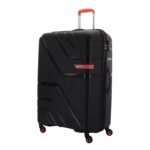 American Tourister Upland Sport 79 CM Large Checkin Polypropylene (PP) Hard 4 Wheels Spinner Luggage/Suitcase/Trolley Bag for Travel (Black)