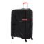 American Tourister Upland Sport 79 CM Large Checkin Polypropylene (PP) Hard 4 Wheels Spinner Luggage/Suitcase/Trolley Bag for Travel (Black)