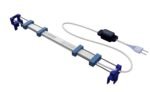 Aqua Sparkle Glass Aquarium Fish Tank Light Waterproof Decorative Lamp with Multi Mode Led Light Bar (Up 1.5 Feet to 2 Feet Adjustable) 12 Watts- White+Blue