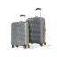Aristocrat Comet 8 Wheel Set of 2 (Small+Medium) Hard Case Trolley Bag | Combination Lock | Tough and Durable Polycarbonate Luggage | 3 Year International Warranty | Suitcase for Travel | Grey
