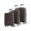 Aristocrat Comet 8 Wheel Set of 3 (Small+Medium+Large) Hard Case Trolley Bag | Combination Lock | Tough And Durable Polycarbonate Luggage| 3 Year International Warranty|Suitcase for Travel| Dark Brown