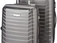 Aristocrat Set of 2 Juke Grey Polycarbonate Hardsided Luggage Medium & Large (JUKESETD1MGP)