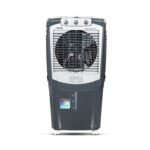 BHABURLY Cool Air Pro 90 LTR Desert Portable Cooler Anti Bacterial High Density Honeycomb 4200 CMH, 42 ft Air Throw Auto Refill Auto Swing and 3 Speed 1350 RPM | Castor Wheel Grey 175 W | 1yr Warranty