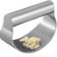 Baskety Garlic Press Stainless Steel Easy Squeeze Curved Garlic Mincer Press Rocker