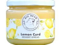 Big Bear Farms Lemon Curd Dessert Spread, 100% Natural, Contains Egg, No Artificial Preservatives, Homemade in Himachal, 315g, Pack of 1