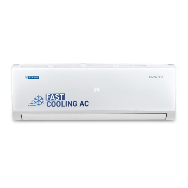 Blue Star 1 Ton 3 Star,Inverter Split AC (Copper, Convertible 5 in 1 Cooling, DigiQ Hepta Sensor,Blue Fins, Self Diagnosis, IE312PNU, White)
