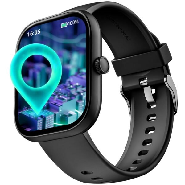 Boat Wave Sigma 3 w/Turn-by-Turn Navigation, 2.01" HD Display, Bluetooth Calling, Crest+ OS, QR Tray, Watch Face Studio, Coins, Emergency SOS Smart Watch for Men & Women(Active Black)