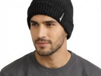 Boldfit Beanie Cap for Men Woolen Winter Cap for Men Woolen Cap for Women in Winter for Thermal Wear Stylish Soft Winter Caps for Boys & Girls for Warm Wear Head Winter Cap Woollen Garam Topaa Black