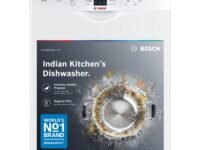 Bosch 13 Place Setting (fits up to 70 utensils) Free-Standing Dishwasher for Indian Utensils | Hygiene+ & Intensive Kadhai Program (SMS66GW01I, White, Inbuilt Heater, Removes 99.9% Germs)