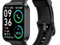 Bouncefit M I D116 Fitness Band Smart Watch for Men, Women, Boys, Girls, Kids – Single Touch Interface, Water Resistant, Workout Modes, Quick Charge Sports Smartwatch – Black I