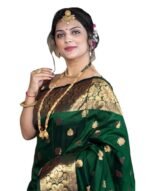 C J Enterprise Women's Pure Soft Silk Saree With Blouse Piece For Wedding