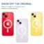 CEDO Magfit Cover for iPhone 13/14 | Mag-Safe Wireless Charging | Designed with Magnetic Lock Shockproof Phone Bumper Transparent Back Case Cover (Transparent)