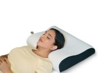 CareFoam Ultimate Cervical Neck Pillow | 2 Years Warranty | Pain Relief Sleep, Improves Posture Spinal Alignment, Neck Pain Relief Pillow | Medium 21 x 13 x 4 Inch | White Jacquard Cover | Pack of 1
