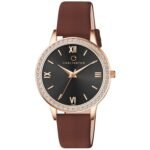 Carlington Iconic Analog Watches for Women with Premium Leather Strap - CT 2042