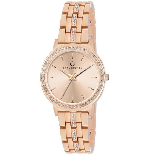 Carlington Iconic Analog Watches for Women with Premium Stainless Steel Strap - CT 2037