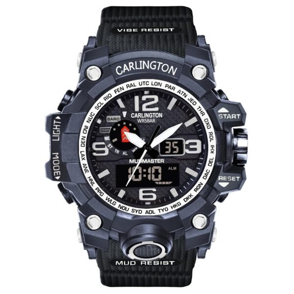 Carlington Resin Endurance Analog-Digital Sports Watch for Men and Boys-Ct 3344