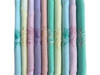 Caruso Italy Women'S Embroidered 100% Pure Cotton Handkerchief Multicolor | Hanky For Women | Pack Of 10