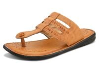 Centrino Men's Slippers | Kolhapuri Style Chappals with Soft Cushioned Footbed | Comfortable & Durable | Traditional Yet Stylish Footwear for Men (9550)