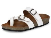 Centrino Women’s Berkin-Style Slip-On Sandals | Open Toe Design | Soft PU Footbed | Lightweight & Comfortable | Arch Support | On-Grip Sole | Casual Outdoor Wear (7693)