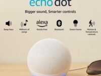 Certified Refurbished Echo Dot (5th Gen) | Smart speaker with Bigger sound, Motion Detection, Temperature Sensor, Alexa and Bluetooth| White