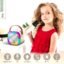 Cream Portable Bluetooth Speaker with Wireless Mic, RGB LED Party Light, Heavy Bass Karaoke Speaker, Rechargeable Battery, Portable Handle, Wireless Mic for Kids & Adults, Home & Outdoor Party
