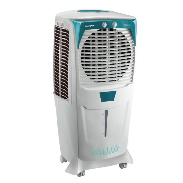 Crompton Ozone 75 Litres Desert Air Cooler for home | Large & Easy Clean Ice Chamber | 4-Way Air Deflection | High Density Honeycomb Pads | Everlast Pump | Auto Fill| 3 Year Brand Warranty