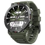 CrossBeats Everest 2.0-2026 Smart Watch for Men 1.43" True AMOLED, Always ON Display Bluetooth Calling Rugged Outdoor Military Grade Certified Upto 15 Days Battery Life Smartwatch (Camo Green)